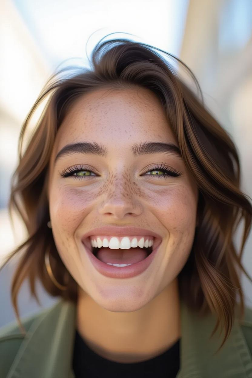laughing influencer