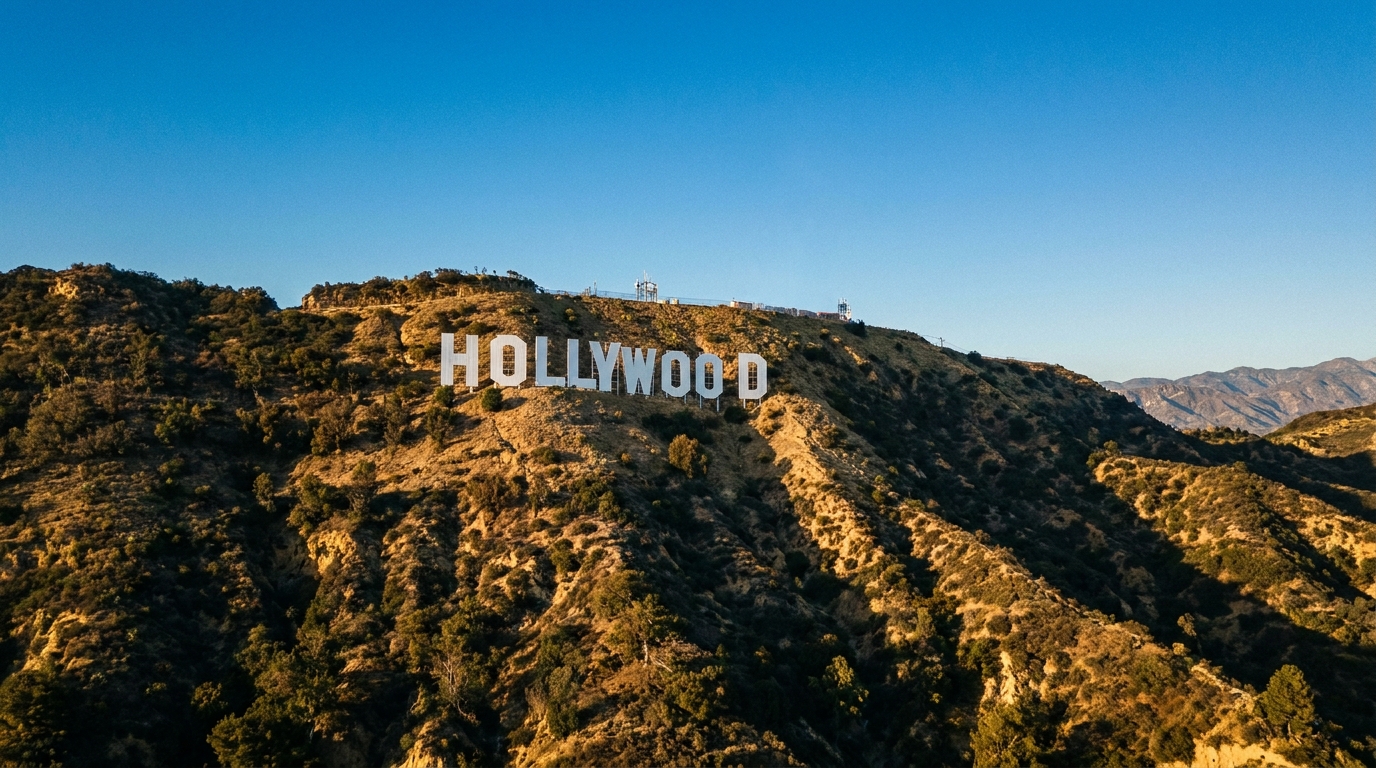 What Hollywood knows about audience attention — the Hollywood sign on Mount Lee, Los Angeles